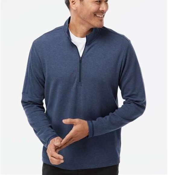 Adidas A554 3-Stripes Quarter-Zip Sweater Size L (New) - Picture 1 of 10